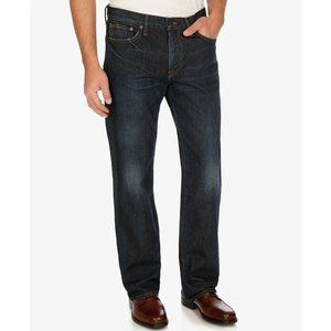 LUCKY BRAND  DARK BLUE  221 ORIGINAL STRAIGHT FIT  JEANS PANTS SIZE: 36/32